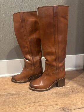 Isabel Marant Tall Leather Riding Boots - Brown